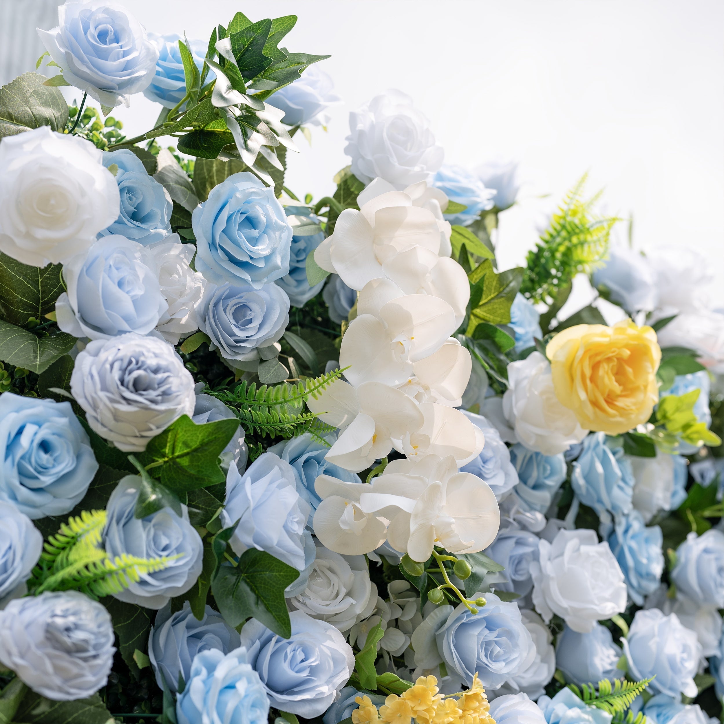 Valar Flowers Rainbow Gradient Bloom Mix Rose Flower Wall Backdrop - VF-830