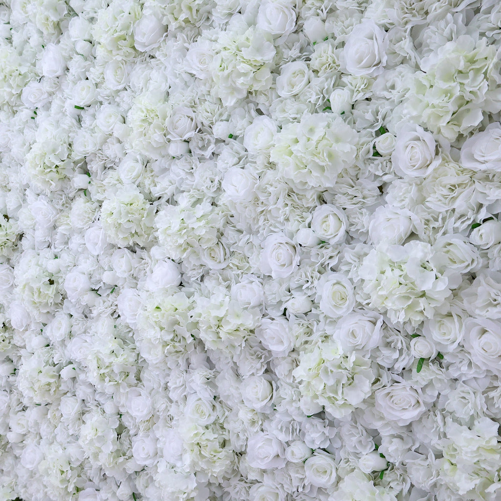 ValarFlowers All - White Floral Wall: A Pure. Elegant Masterpiece for Timeless Celebrations-VF-551