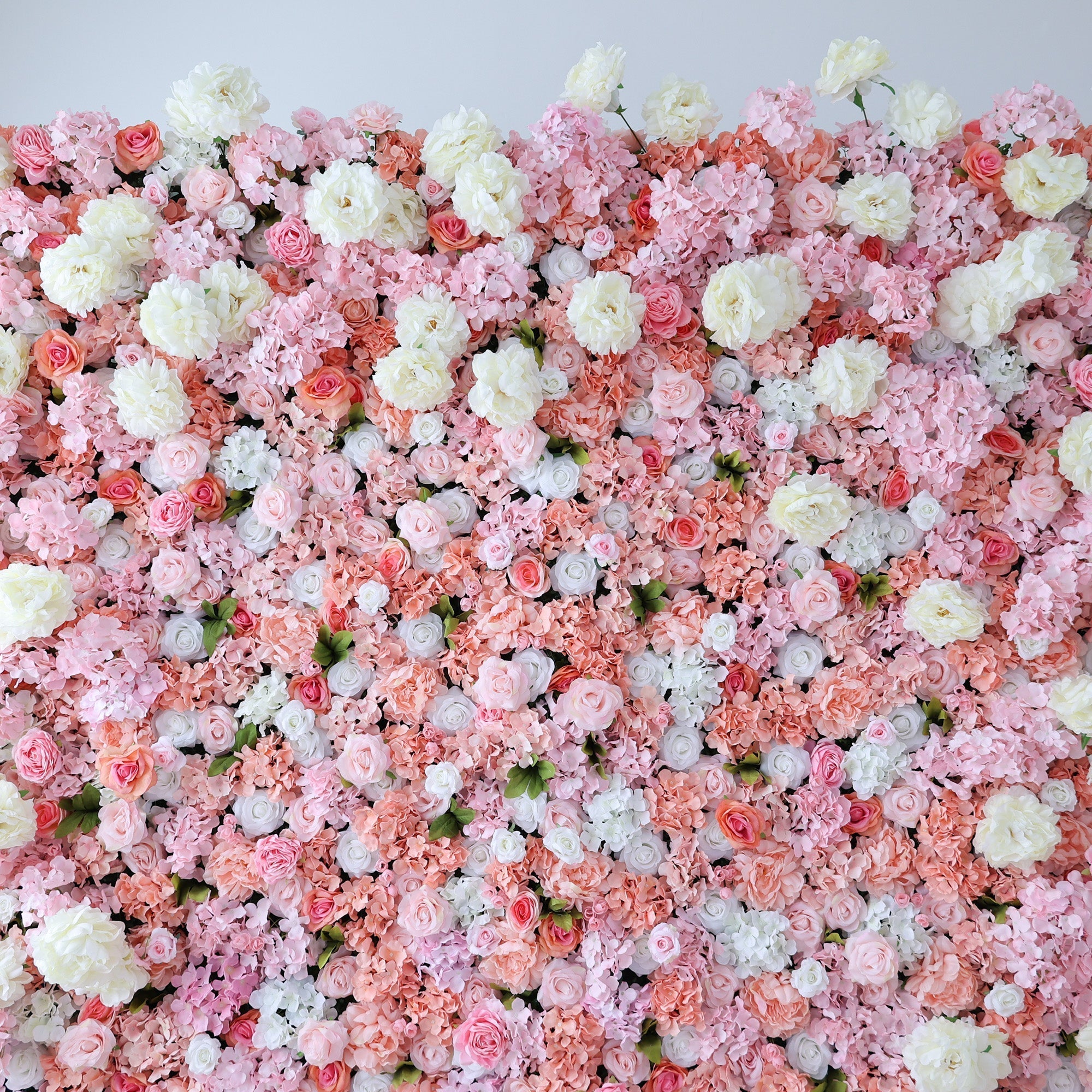 ValarFlowers Blush & Coral Floral Extravaganza Wall: A Romantic. Dreamy Masterpiece for Enchanting Celebrations-VF-544