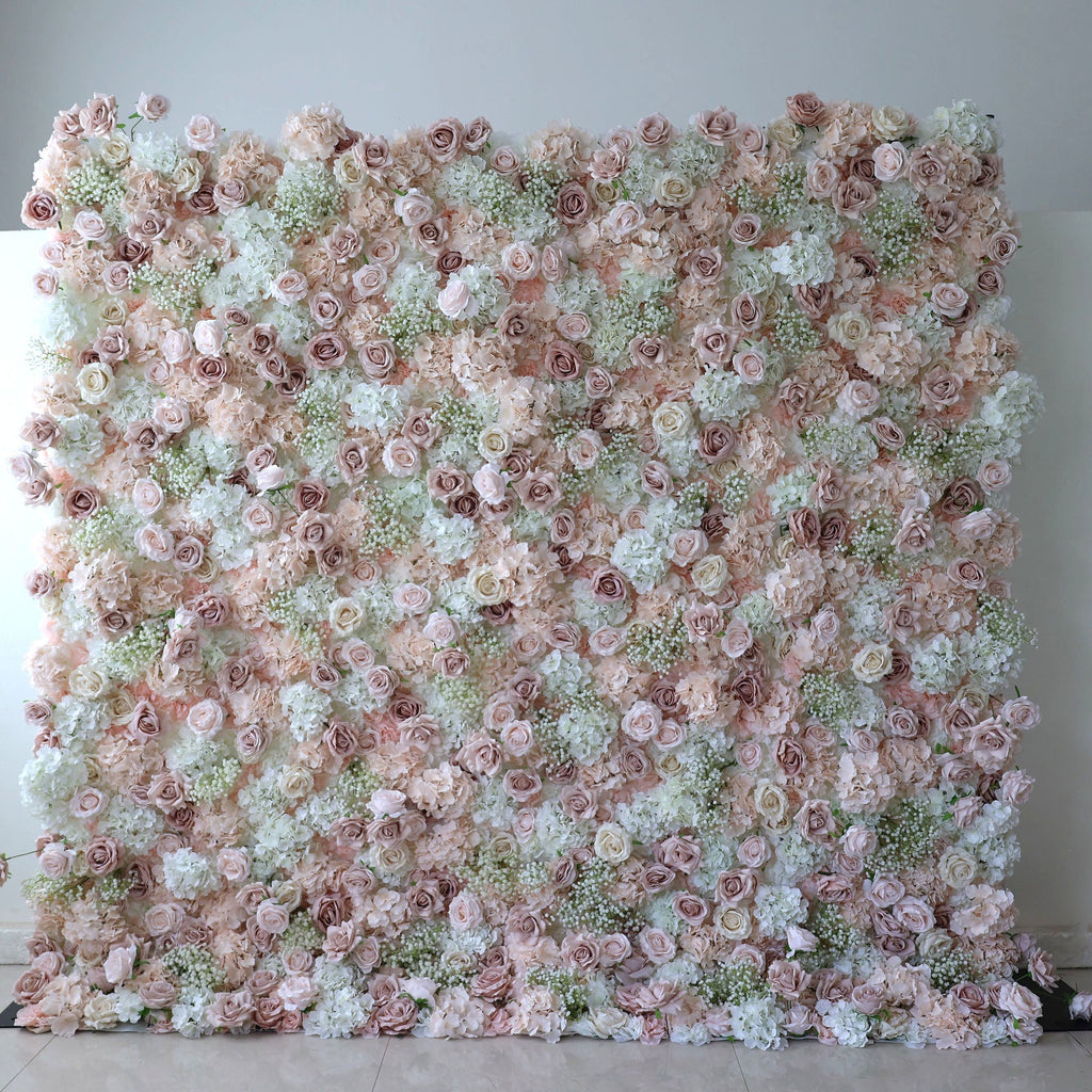 ValarFlowers Luxury Artificial Flower Wall Backdrop for Wedding & Event Decor VF-374