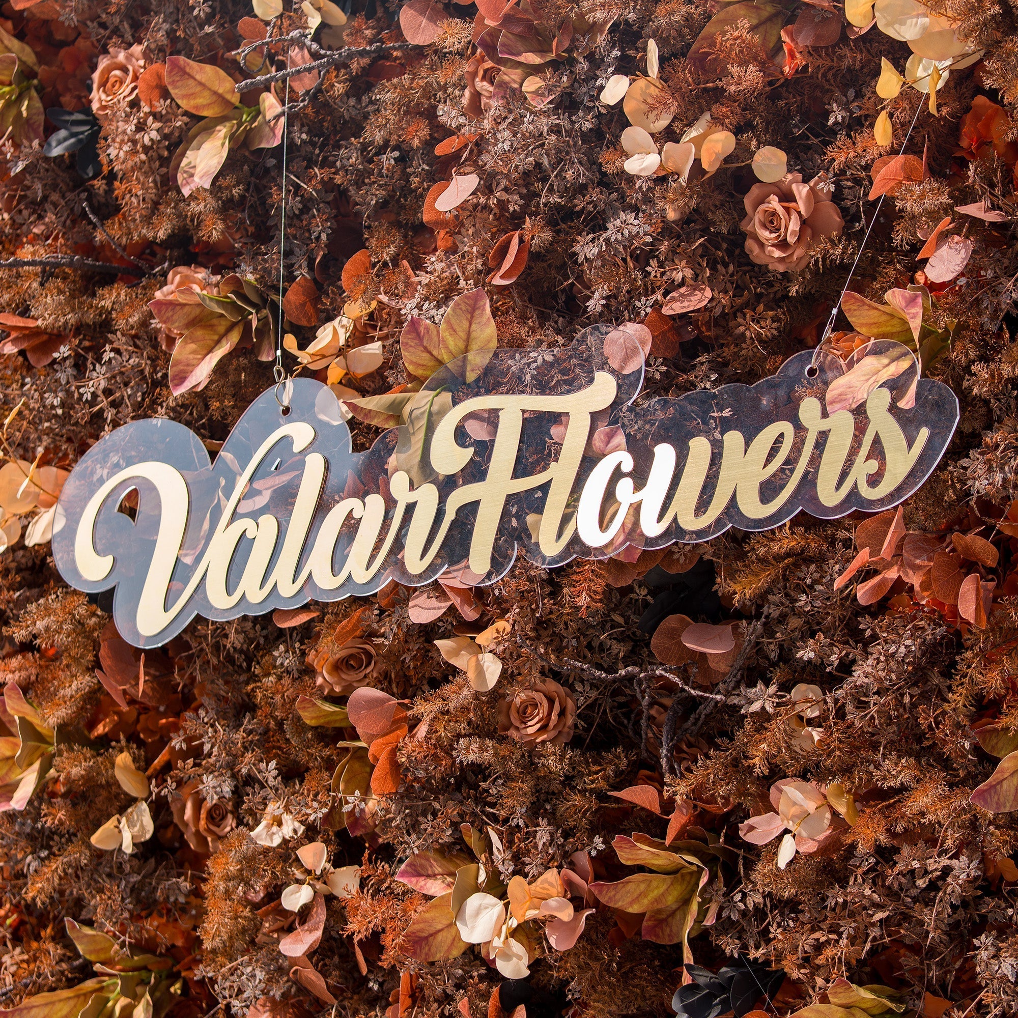 Halloween Special - Rustic and Enchanting Autumn - Inspired Artificial Flower Backdrop by ValarFlowers: A Tribute to Nature's Warmth - VF - 820