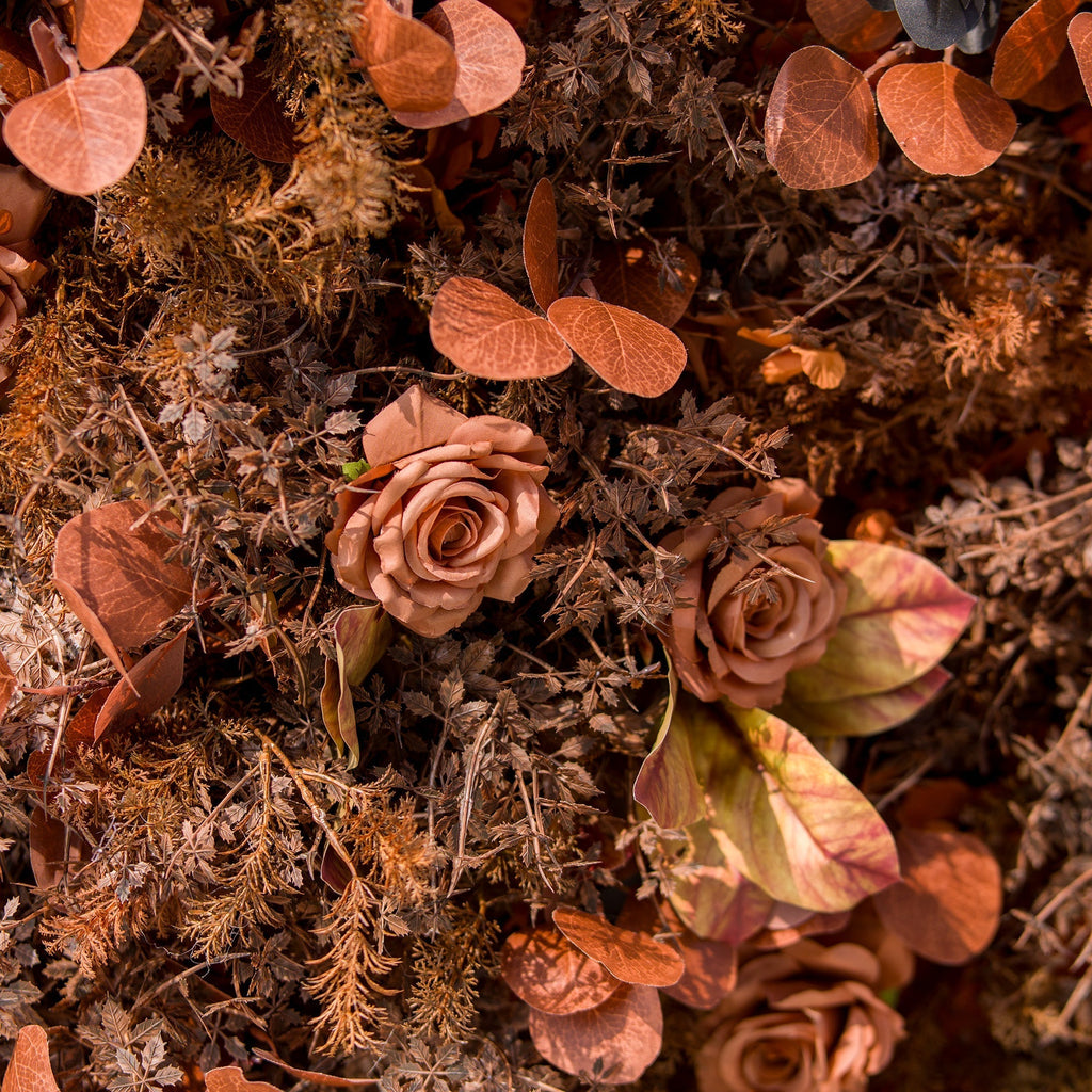 Halloween Special - Rustic and Enchanting Autumn - Inspired Artificial Flower Backdrop by ValarFlowers: A Tribute to Nature's Warmth - VF - 820