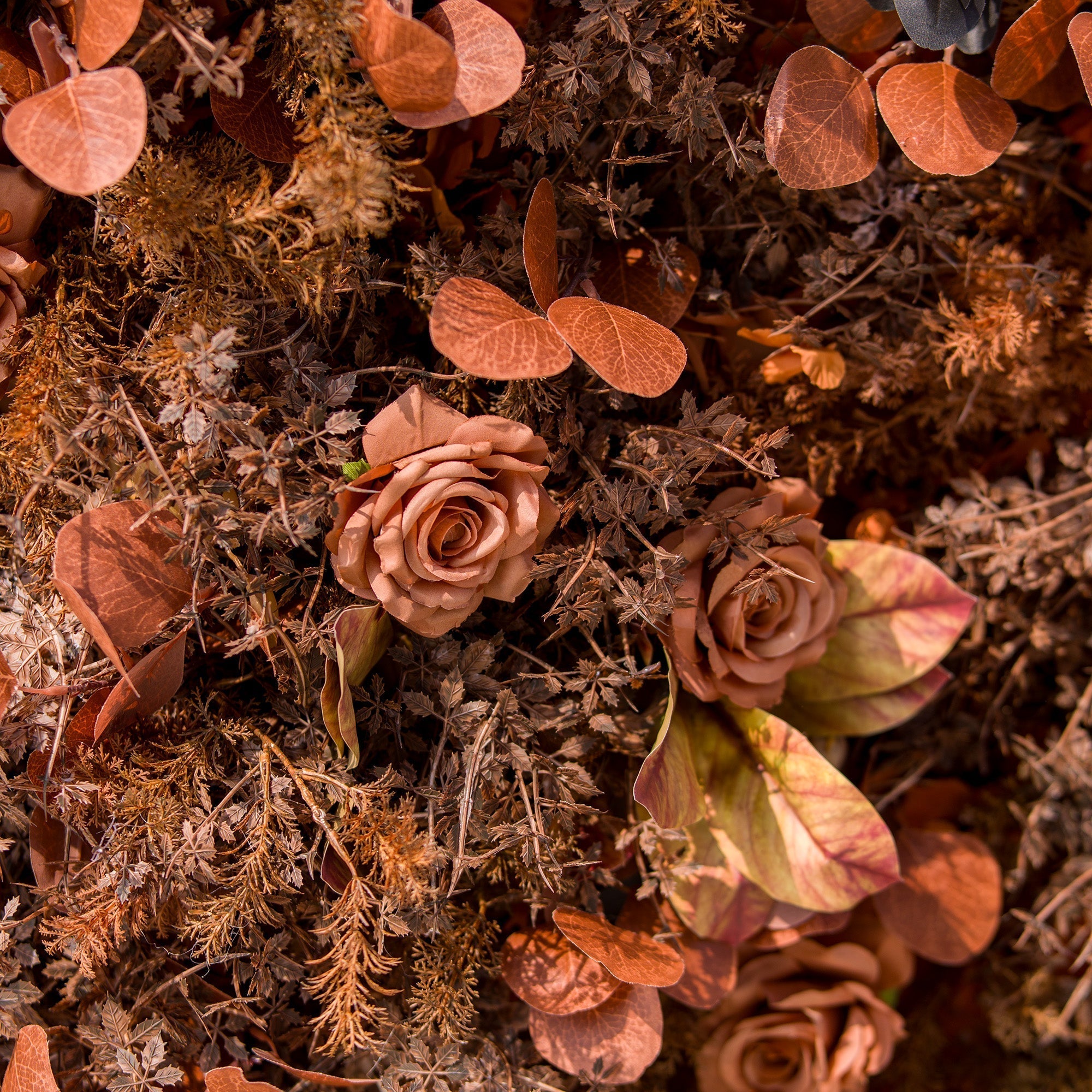 Halloween Special - Rustic and Enchanting Autumn - Inspired Artificial Flower Backdrop by ValarFlowers: A Tribute to Nature's Warmth - VF - 820