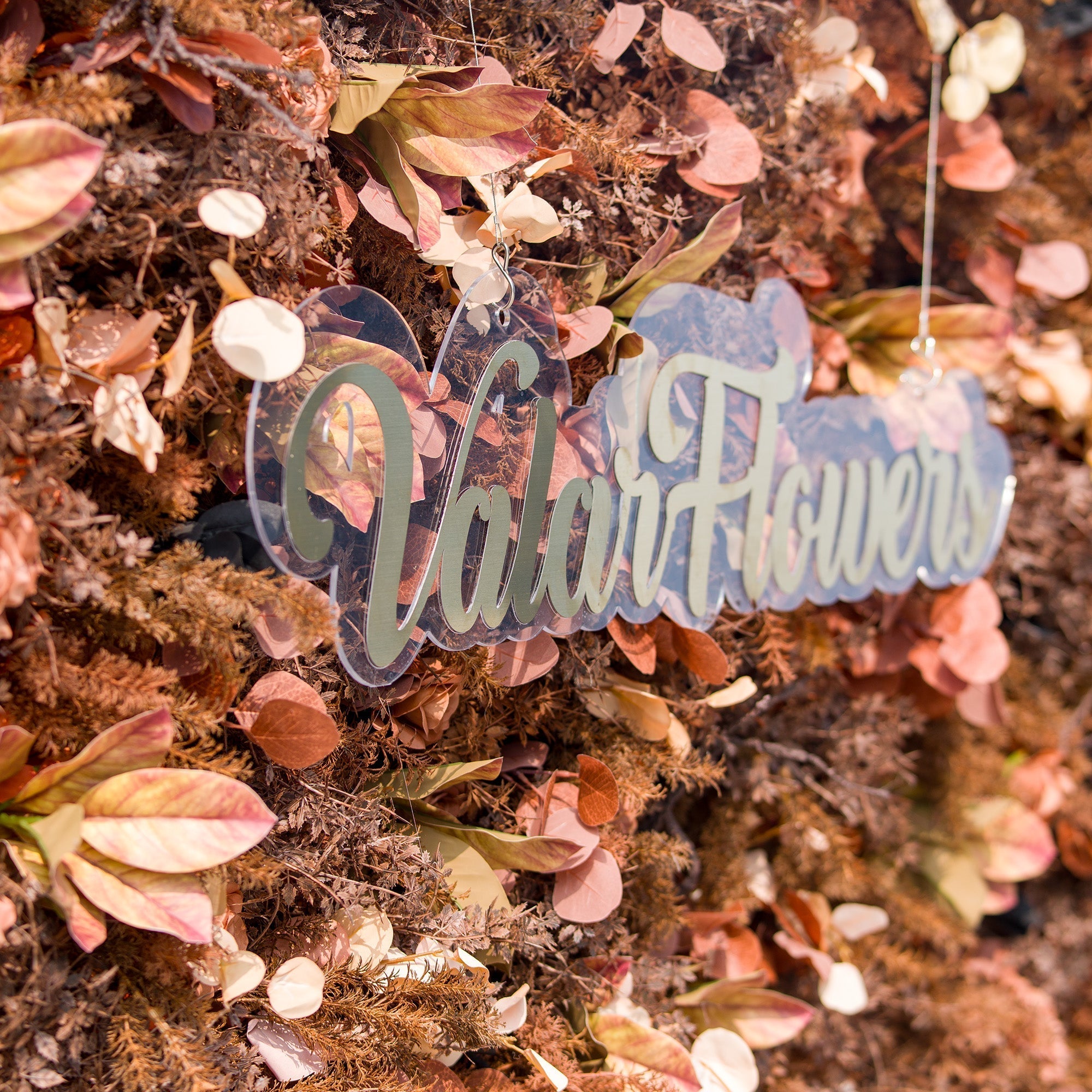 Halloween Special - Rustic and Enchanting Autumn - Inspired Artificial Flower Backdrop by ValarFlowers: A Tribute to Nature's Warmth - VF - 820