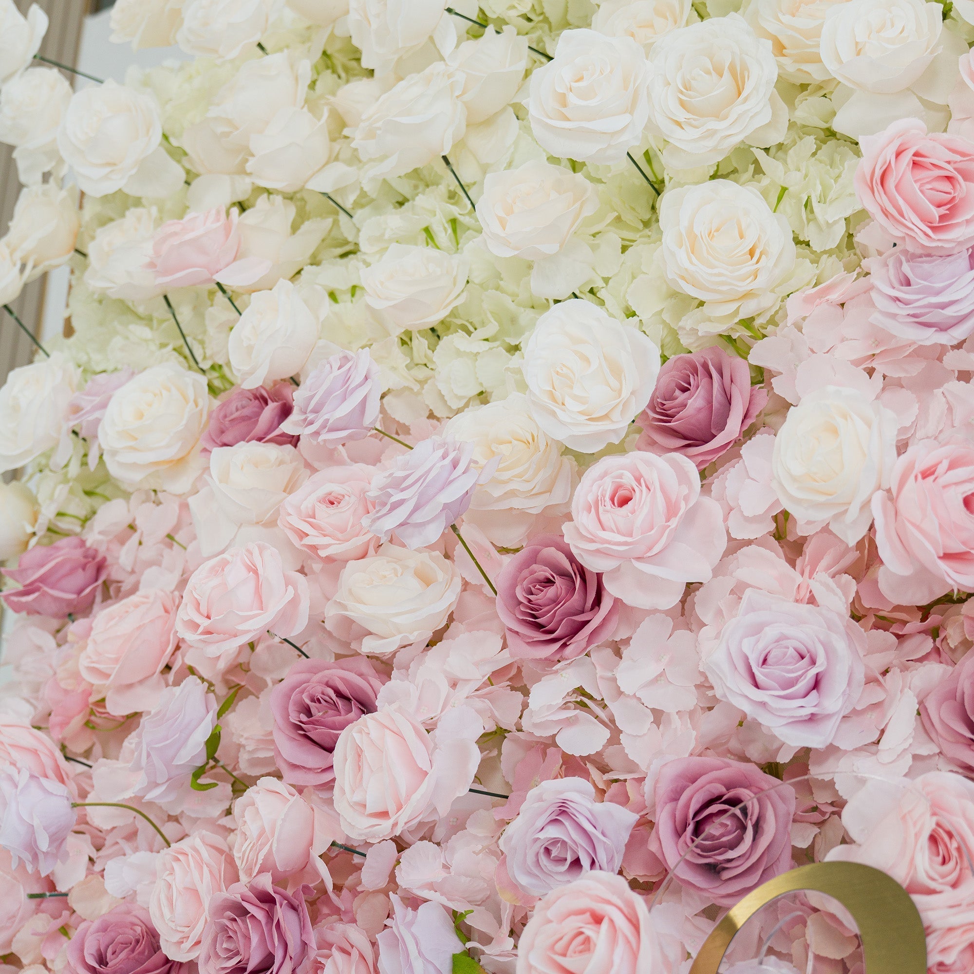 5D ValarFlowers Ombre Rainbow Artificial Flower Backdrop: A Breathtaking Floral Masterpiece for Events-VF-828-2