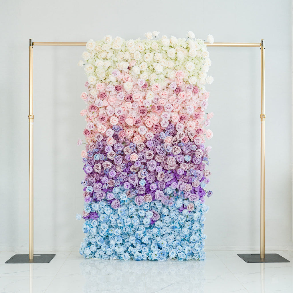 5D ValarFlowers Ombre Rainbow Artificial Flower Backdrop: A Breathtaking Floral Masterpiece for Events-VF-828-2