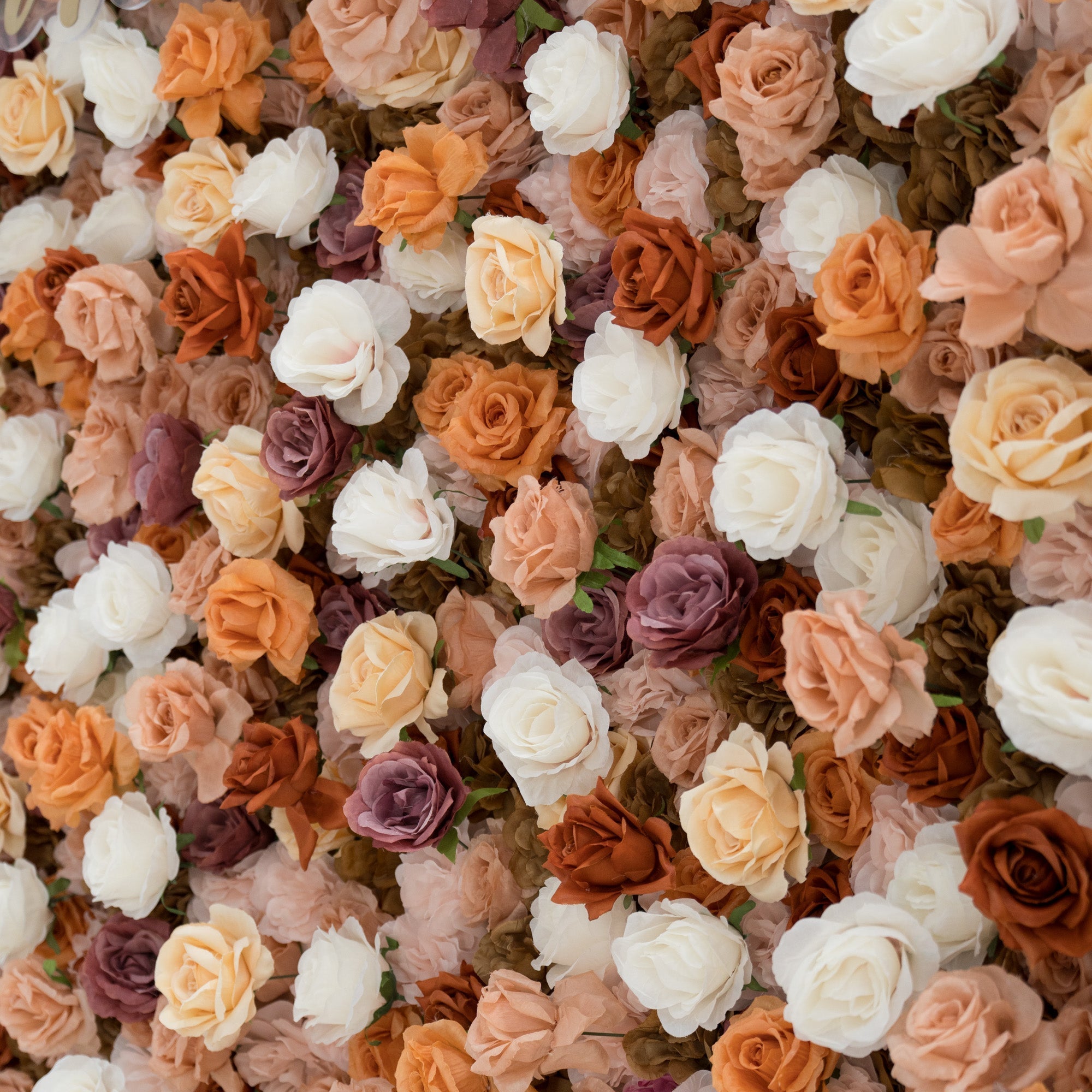 ValarFlowers 3D Autumn - Toned Floral Wall Backdrop: Warm & Luxurious Event Centerpiece-VF-580