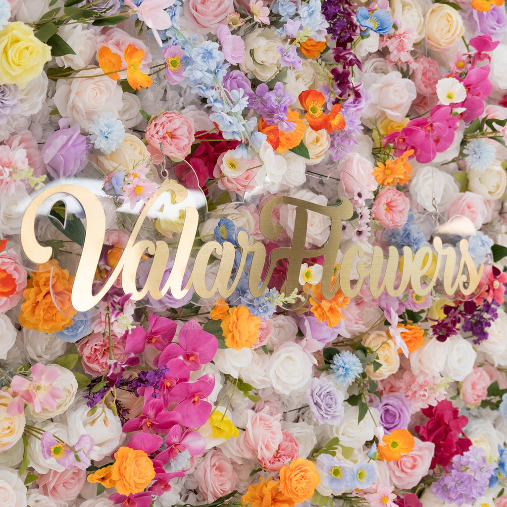Vibrant Multicolor Artificial Flower Backdrop: Lush Mixed Blooms for Weddings & Events - Ideal for Every Celebration -VF-811-3