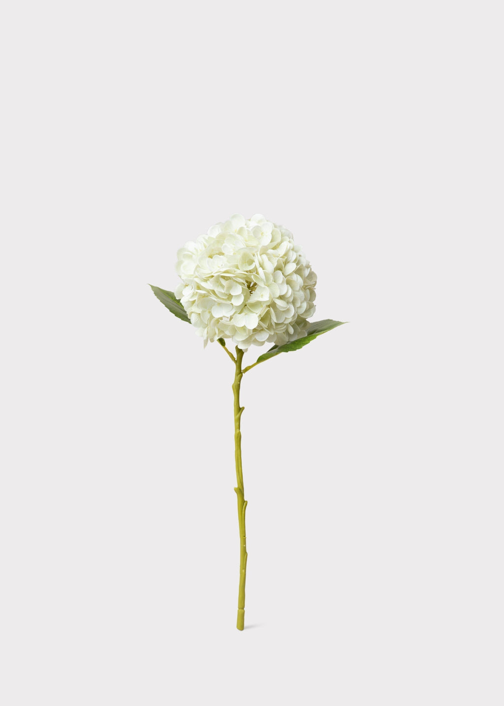 Cream White Hydrangea Real Touch Fake Flower - 18.5