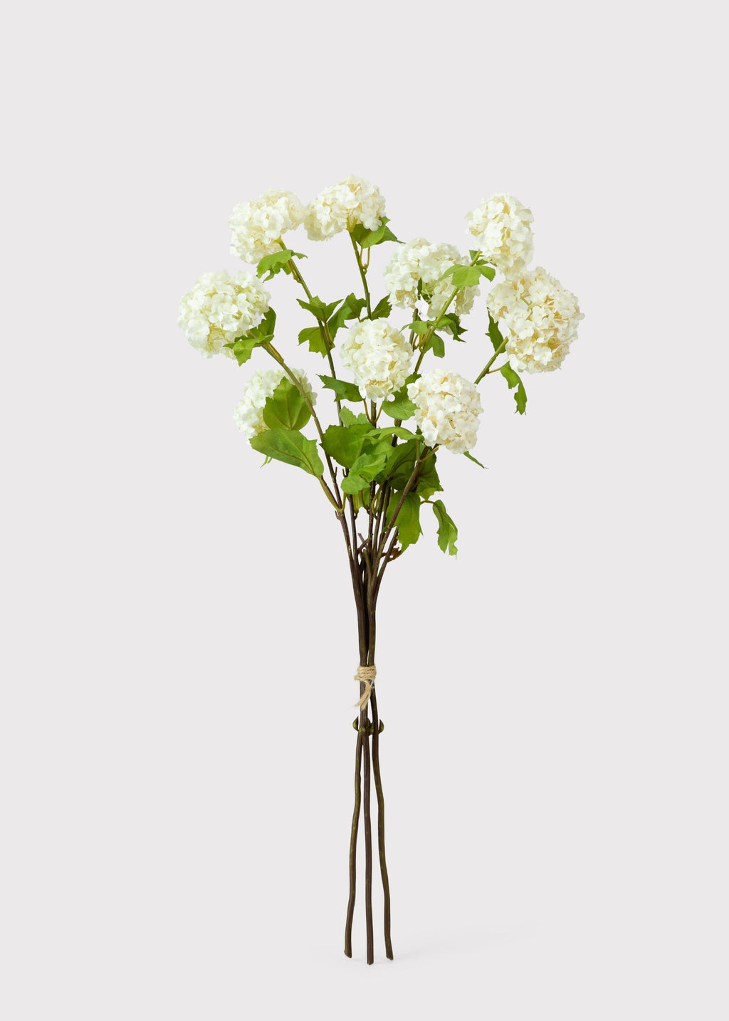 Fake Snowball Flower Bundle in White - 31