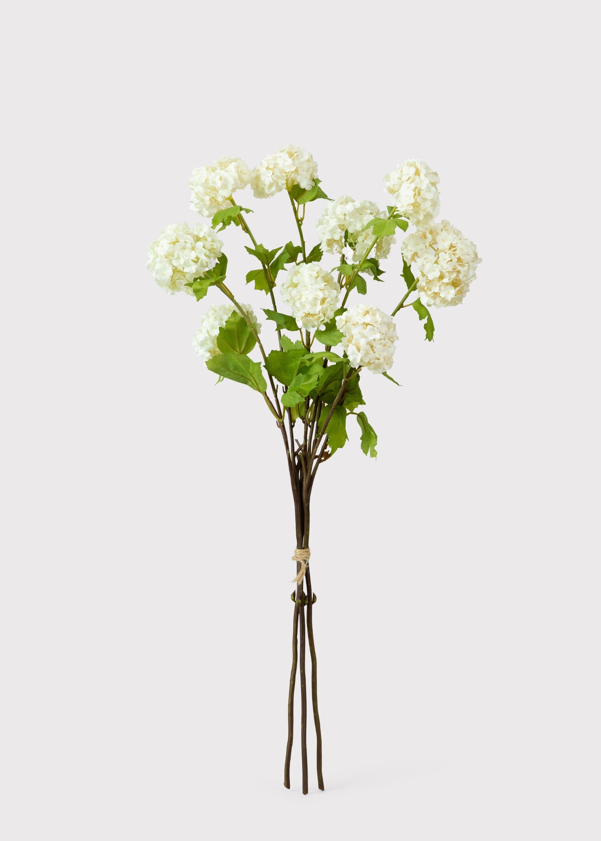 Fake Snowball Flower Bundle in White - 31