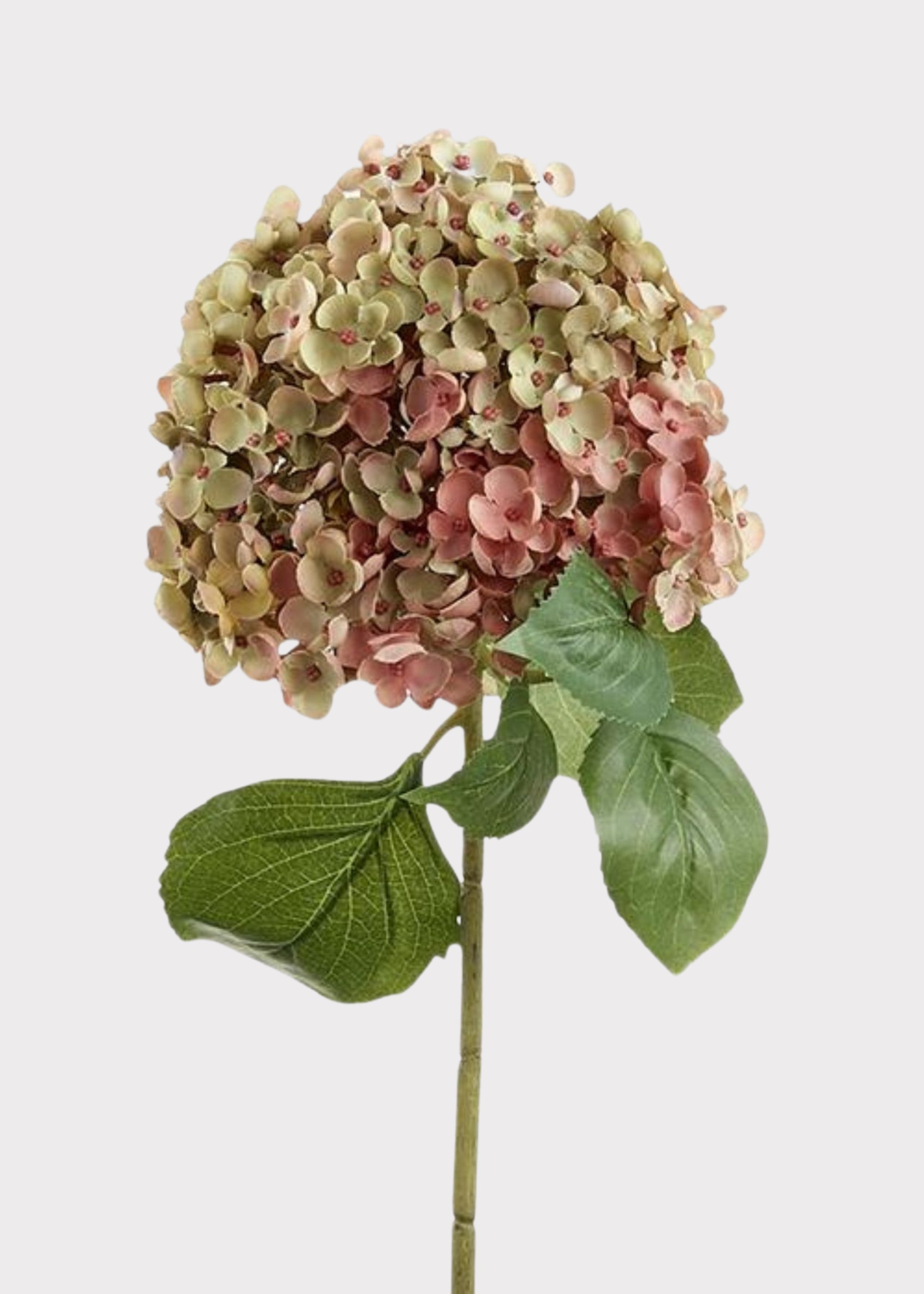 Mauve Green Artificial Hydrangea Flower - 34