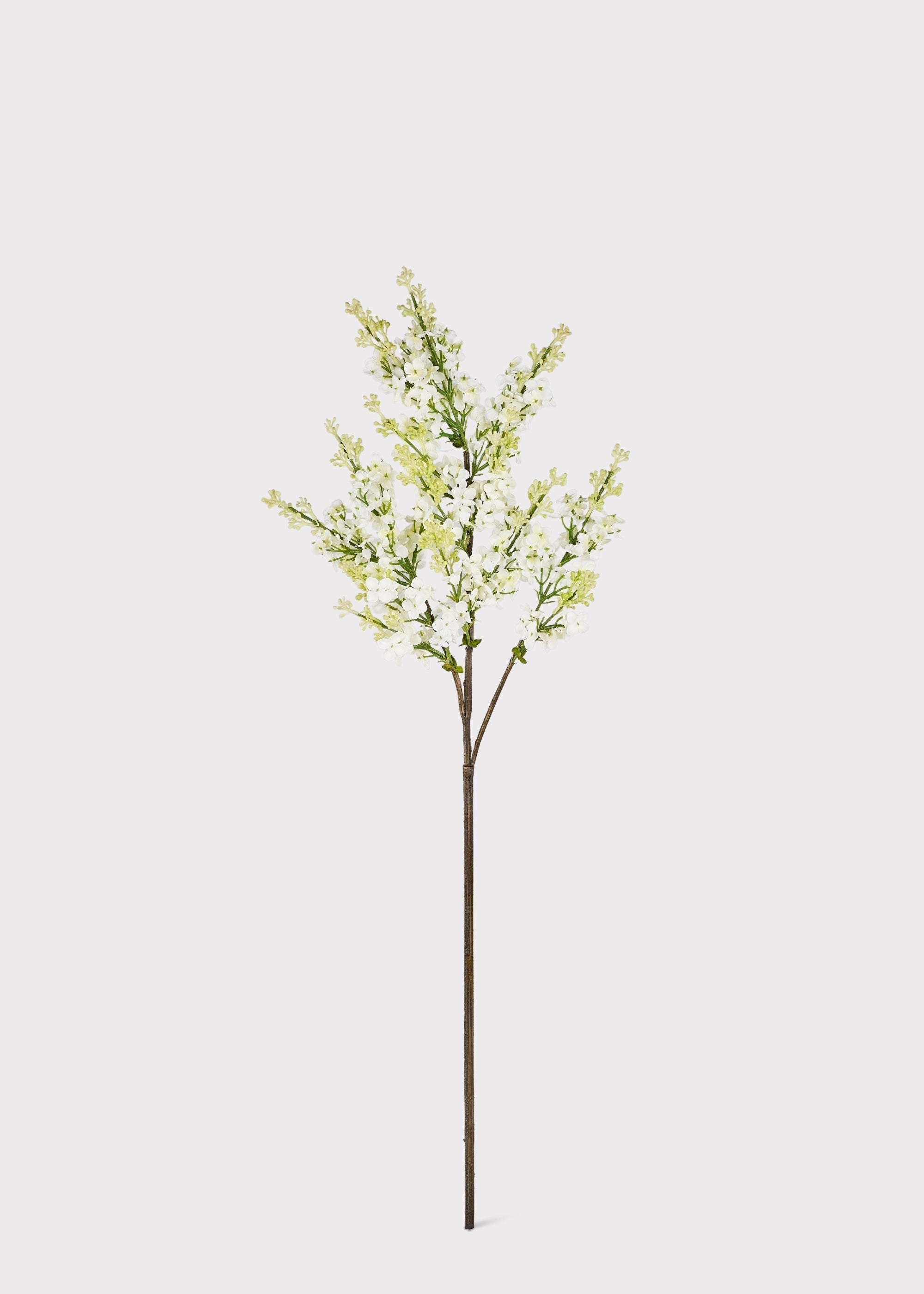 Cream Artificial Blooming Lilac Branch - 30