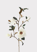 SAVE- Cream Magnolia Fake Flower Branch - 35