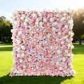 ValarFlowers Blush & Coral Floral Extravaganza Wall: A Romantic. Dreamy Masterpiece for Enchanting Celebrations-VF-544
