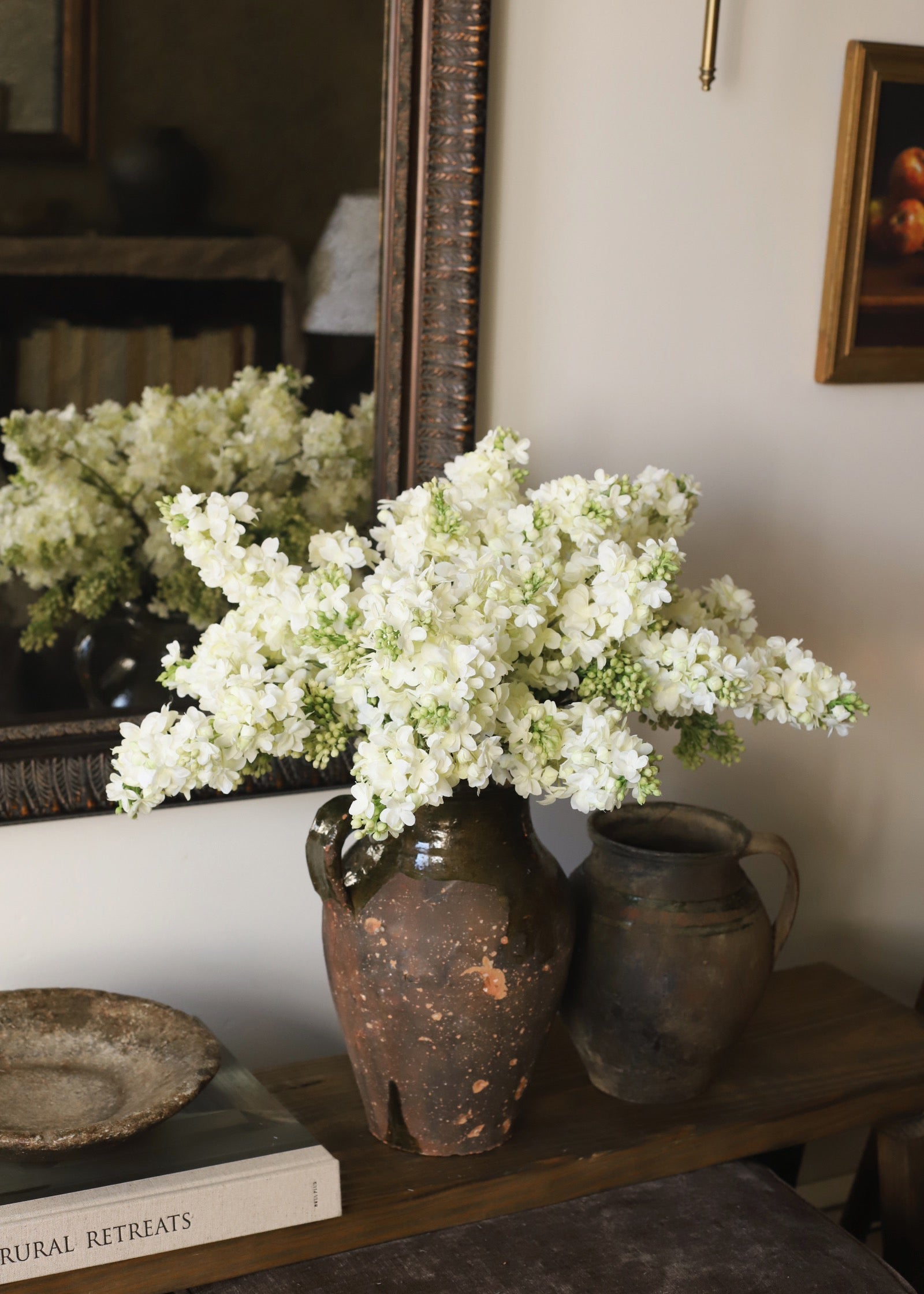 Fake Flowers Lilacs in Cream - 25