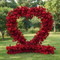 ValarFlowers Red Rose Heart - Shaped Floral Backdrop: A Romantic Proposal & Event Centerpiece-HA-405